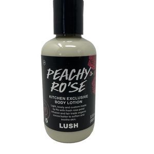 Lush Cosmetics Kitchen Exclusive Peachy Ro'se Body Lotion Vegan 3.3 Oz